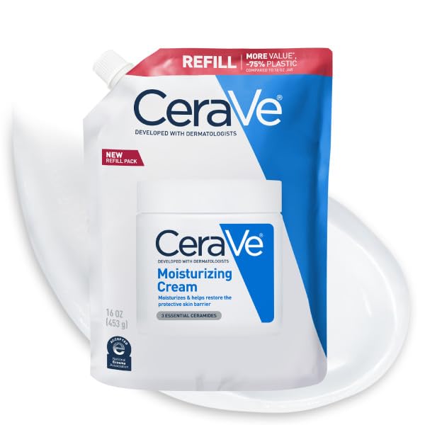 CeraVe Moisturizing Cream, Face Body Moisturizer, Normal to Dry Skin, 8 Fl Oz