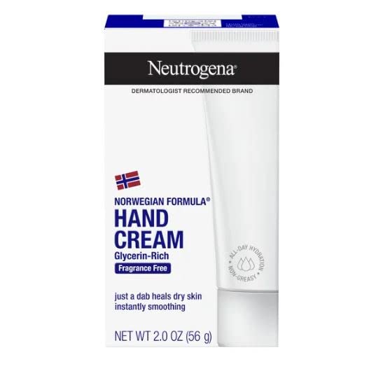Neutrogena Norwegian Formula Hand Cream, Fragrance Free, 6 x 2 oz