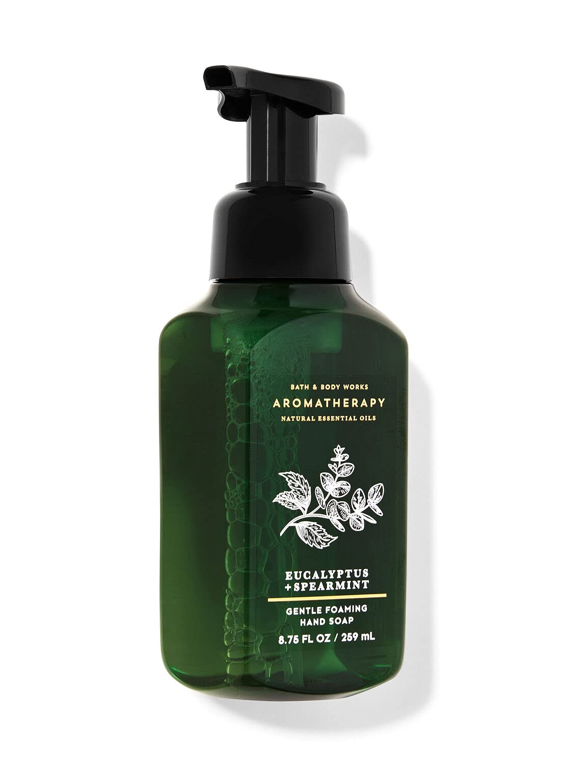Bath and Body Works Gentle Foaming Hand Soap Kitchen Basics - Cozy Vanilla Almond, Crisp Morning Air, Mahogany Teakwood, Champagne Toast, White Tea and Sage, 8.75, Pack of 5