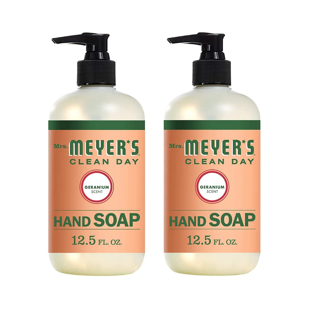 Mrs. MEYER'S CLEAN DAY Liquid Hand Soap Variety Pack 12.5 OZ Each, 3 Count (Lemon Verbena + Basil + Peony)