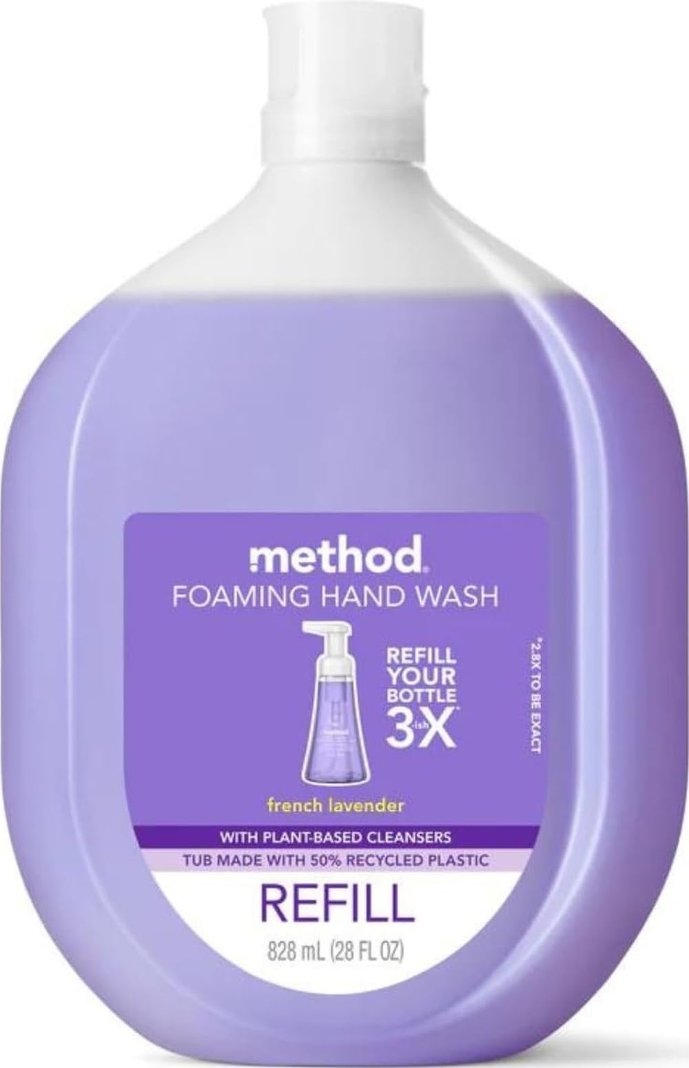 method Foaming Hand Wash, French Lavender - Leaves Hands Feeling Soft & Clean, Notes of Lavender, Bergamot & Chamomile, 10 fl oz, 6 pack