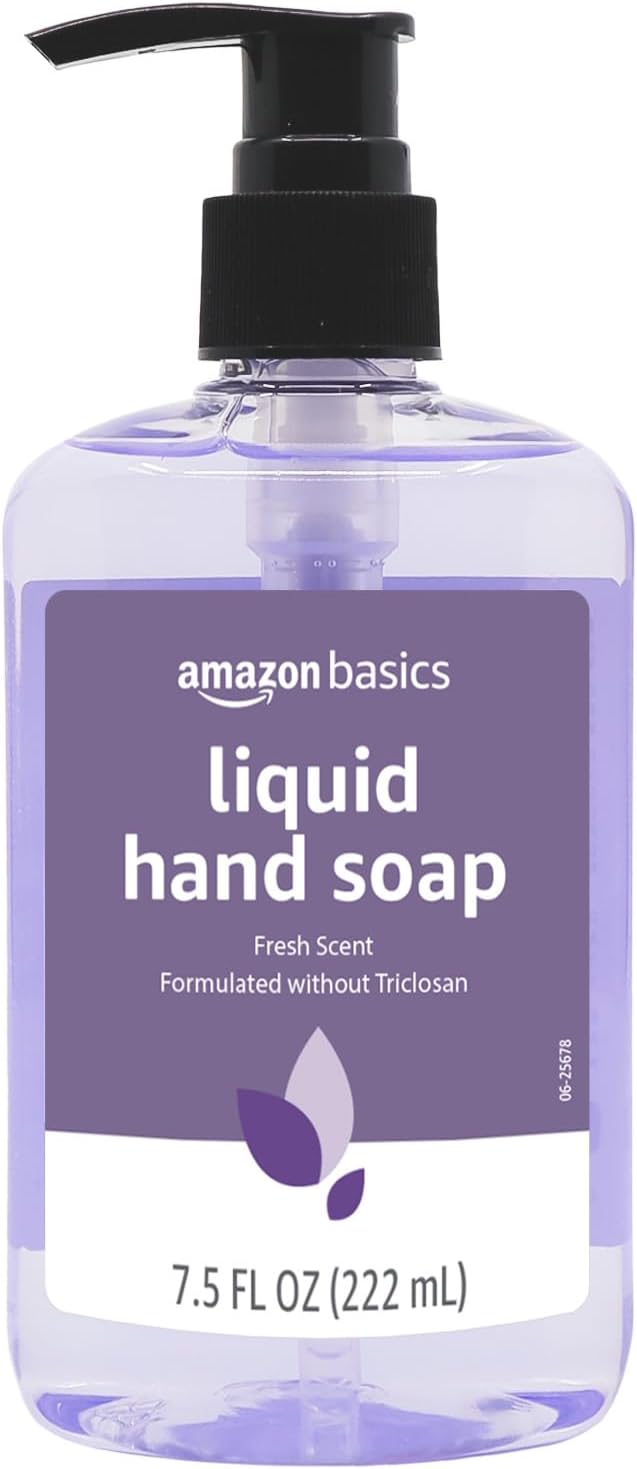 Amazon Basics Original Fresh Liquid Hand Soap with Moisturizers, 7.5 Fl Oz (Pack of 6)