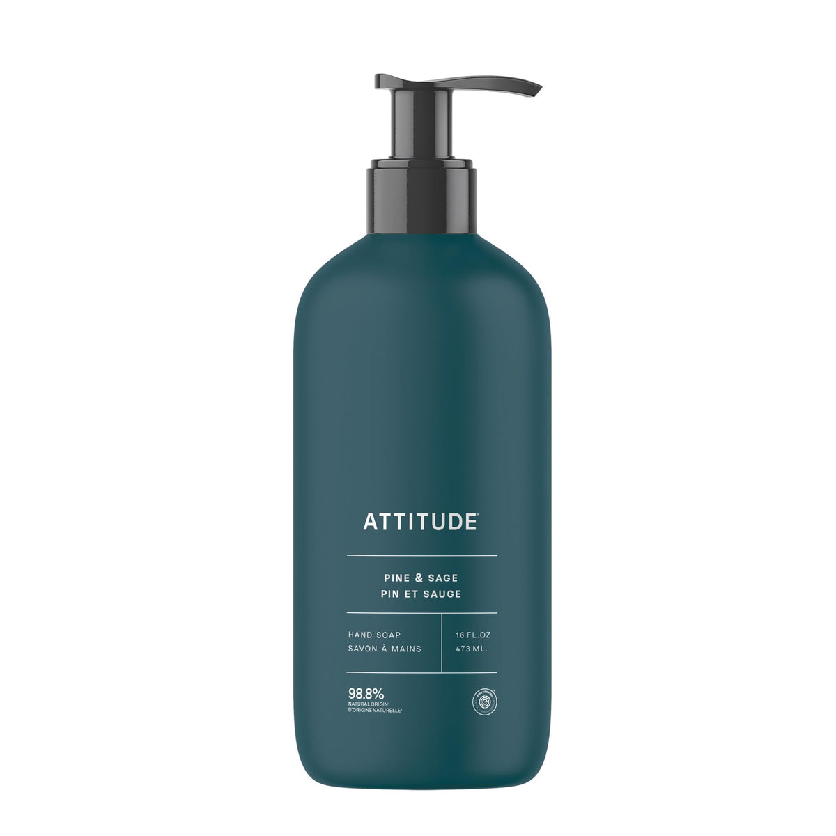 ATTITUDE Liquid Hand Soap, EWG Verified, Plant and Mineral-Based, Vegan Personal Care Products, Vanilla Caramel, 16 Fl Oz