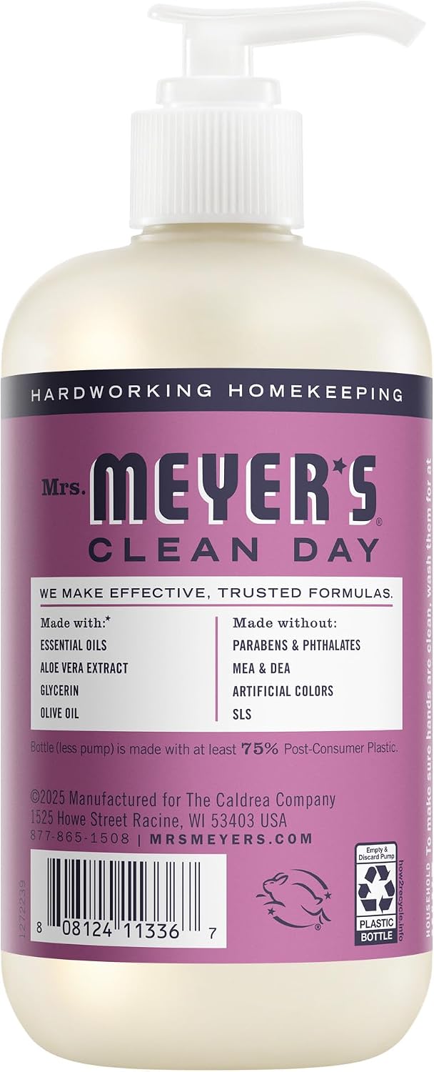 MRS. MEYER'S CLEAN DAY Liquid Hand Soap, Plum Berry, 12.5 fl oz, 3 Pack