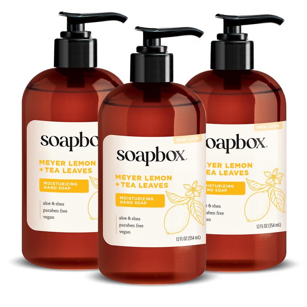 Soapbox Coconut Milk & Sandalwood Liquid Hand Soap - Hand Wash - 3 Pack