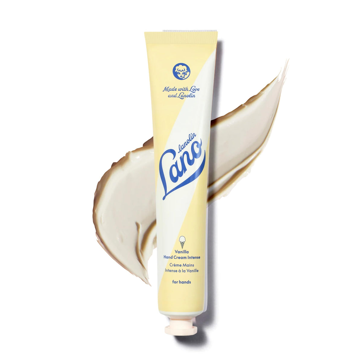Lanolips Hand Cream - Lanolin Lotion with Coconut Oil, Shea Butter & Vitamin E - Cuticle & Hand Cream for Dry Cracked Hands - Cruelty-Free, Dermatologist Tested - Coconutter (50ml / 1.69 fl oz)