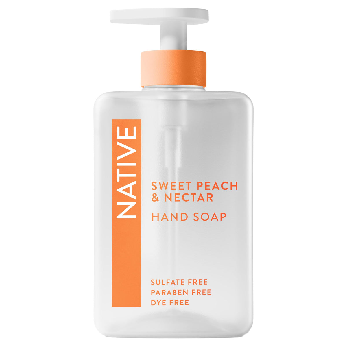 Native Liquid Hand Soap, Coconut & Vanilla Scent, Non-Drying Formula for Soft, Smooth Hands, Made with Plant-Based Cleansers, Sulfate & Paraben Free, 13 oz Bottle