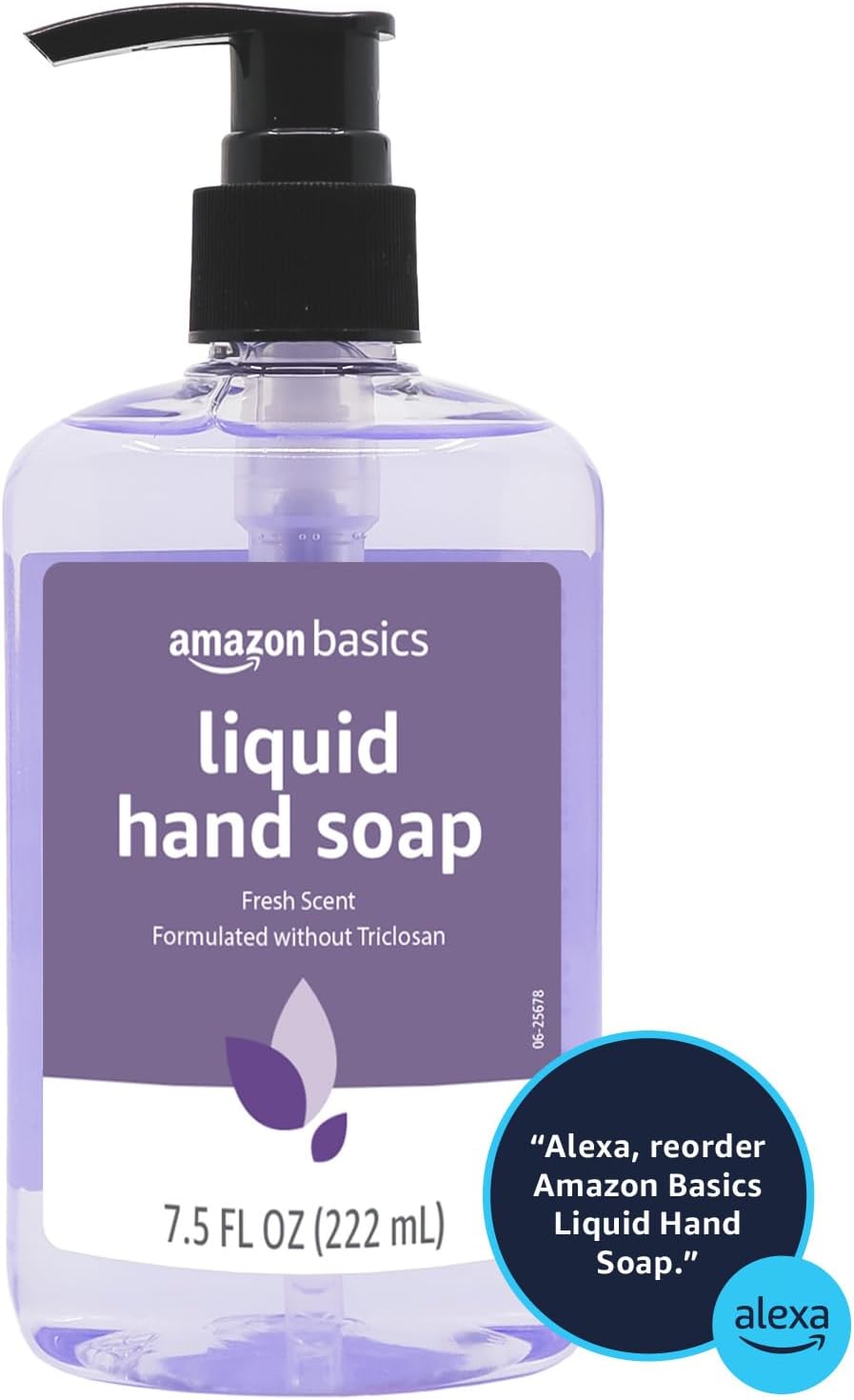 Amazon Basics Original Fresh Liquid Hand Soap with Moisturizers, 7.5 Fl Oz (Pack of 6)
