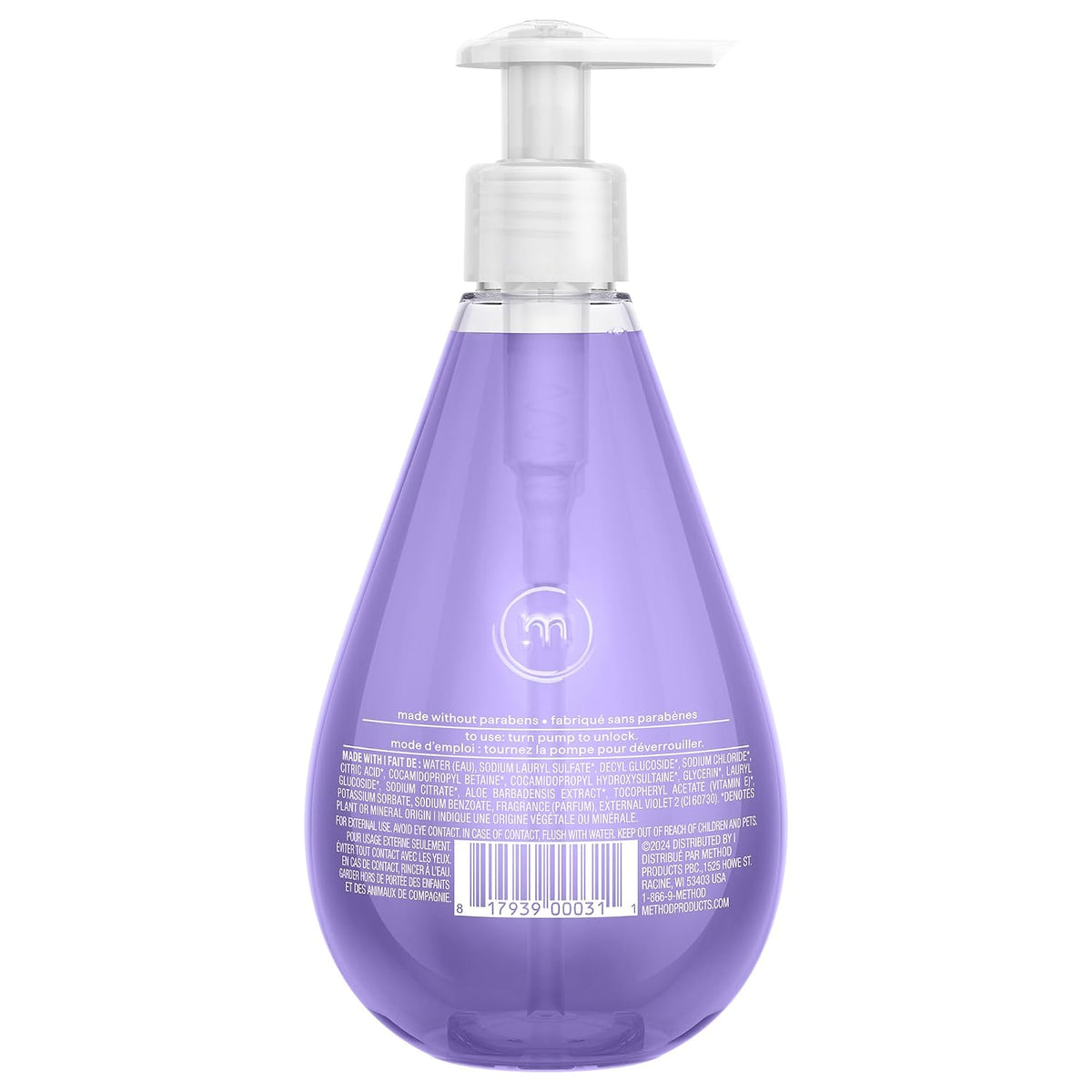 method Gel Hand Wash, French Lavender, 12 fl oz, 3 pack