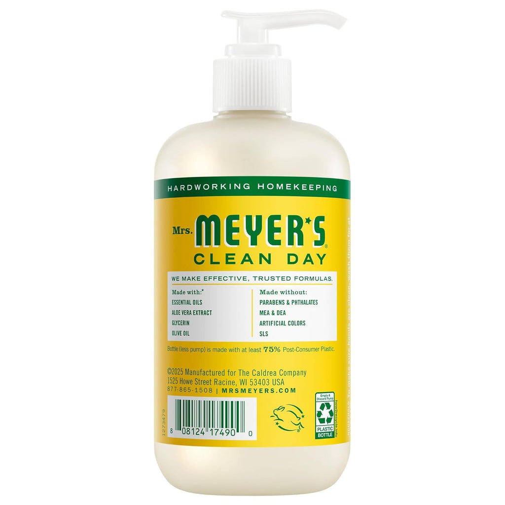 MRS. MEYER'S Liquid Hand Soap 12.5 OZ Scents Variety Pack 6 ( Rosemary, Basil, Geranium, Honeysuckle, Lavender, and Lemon Verbena)