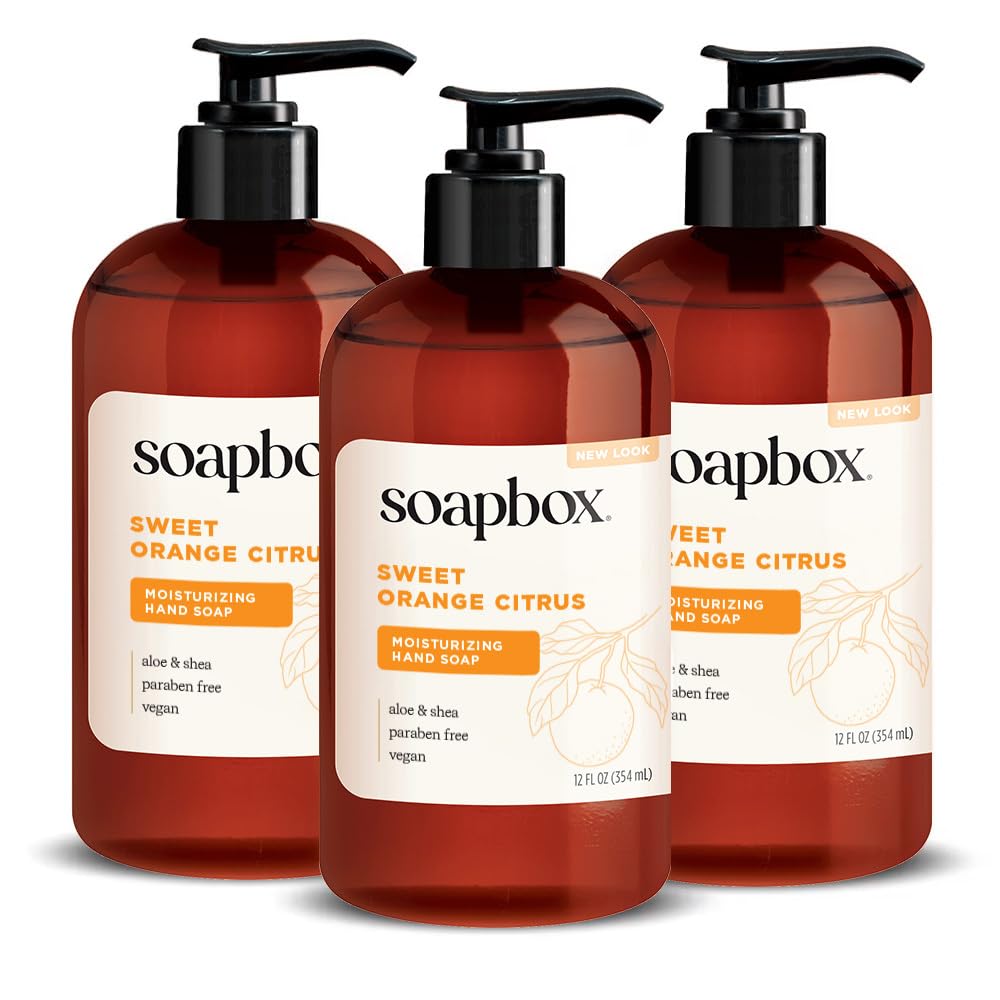 Soapbox Coconut Milk & Sandalwood Liquid Hand Soap - Hand Wash - 3 Pack