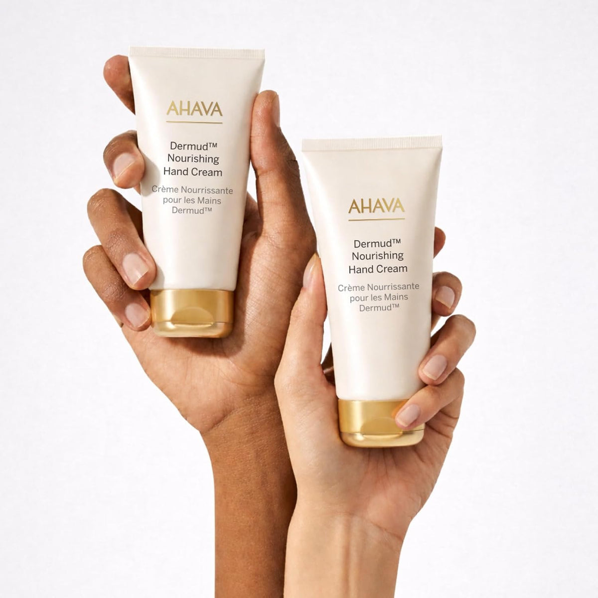 AHAVA Dermud Nourishing Hand Cream - Intensely Hydrates, Soothes, Relieves Dry & Sensitive Hands, Enriched by Dermud Mud Complex, Osmoter, Aloe Vera Leaf, Jojoba Seed Oil, Zinc & Allantoin, 3.4 Fl.Oz