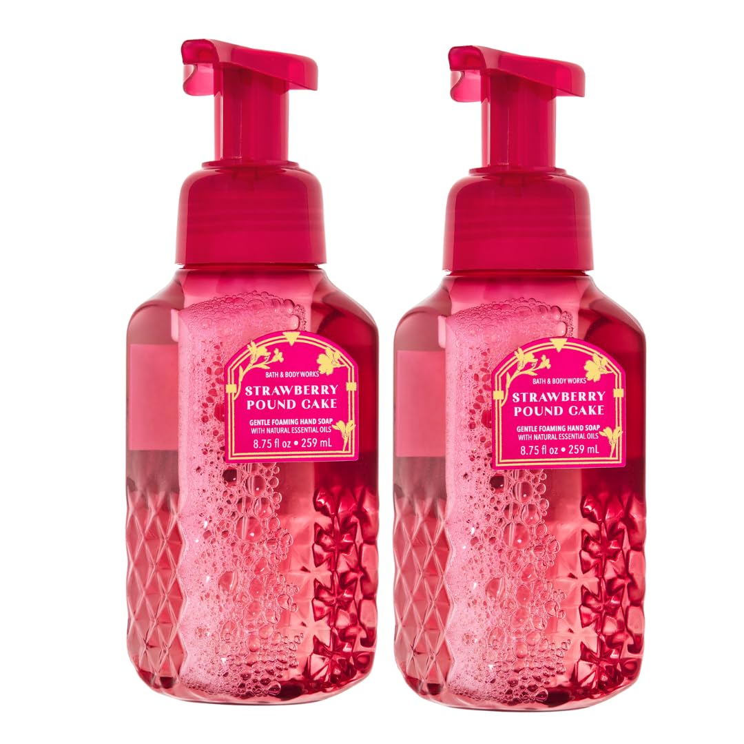 Bath and Body Works Gentle Foaming Hand Soap Kitchen Basics - Cozy Vanilla Almond, Crisp Morning Air, Mahogany Teakwood, Champagne Toast, White Tea and Sage, 8.75, Pack of 5