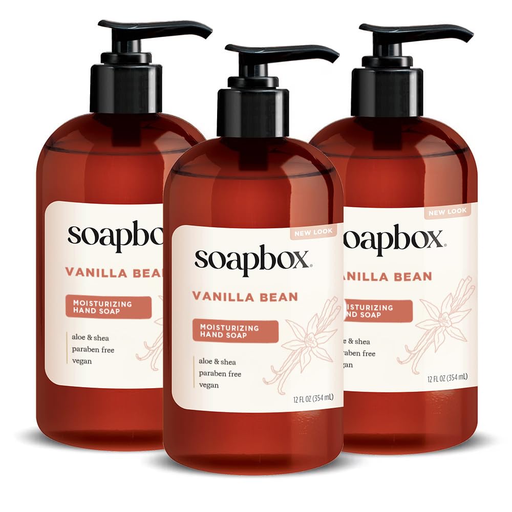 Soapbox Coconut Milk & Sandalwood Liquid Hand Soap - Hand Wash - 3 Pack