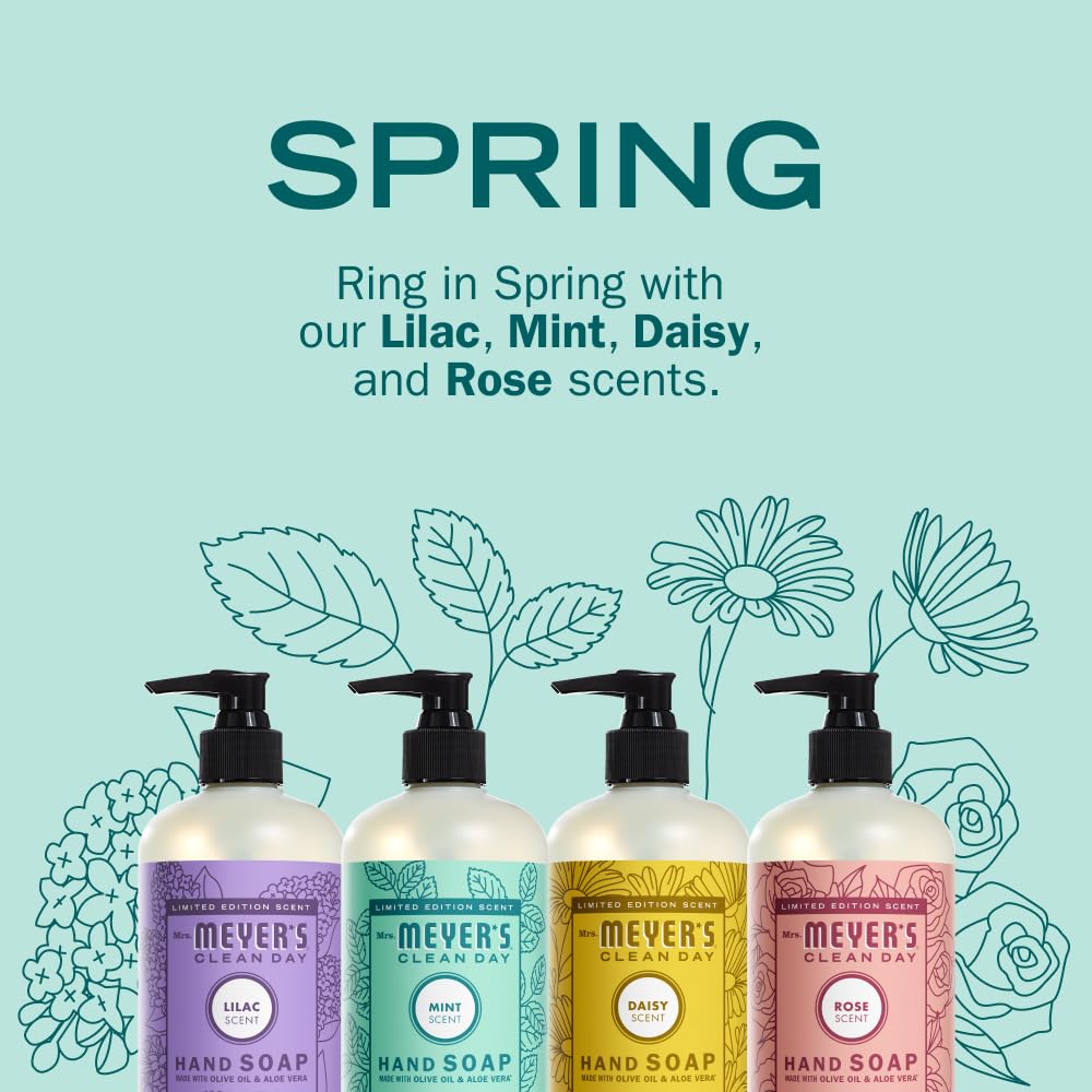MRS. MEYER'S CLEAN DAY Spring Hand Soap Set, 12.5 fl oz, 4 Pack
