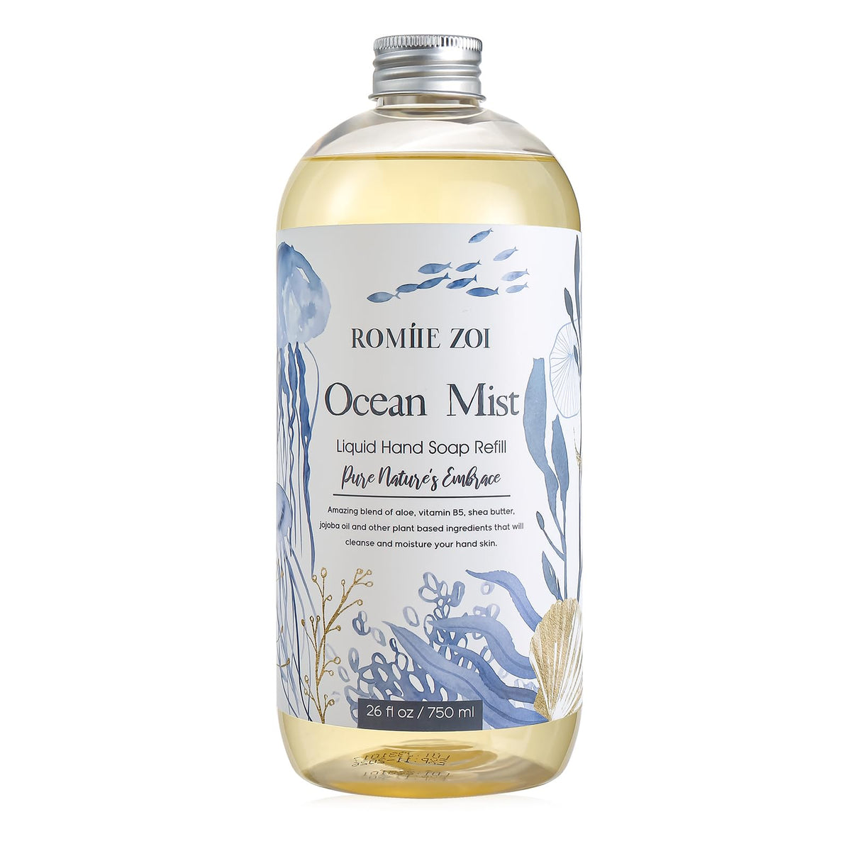 ROMIIE ZOI Liquid Hand Soap Refill, Eucalyptus Mint, 26 Fl Oz, 3-Pack
