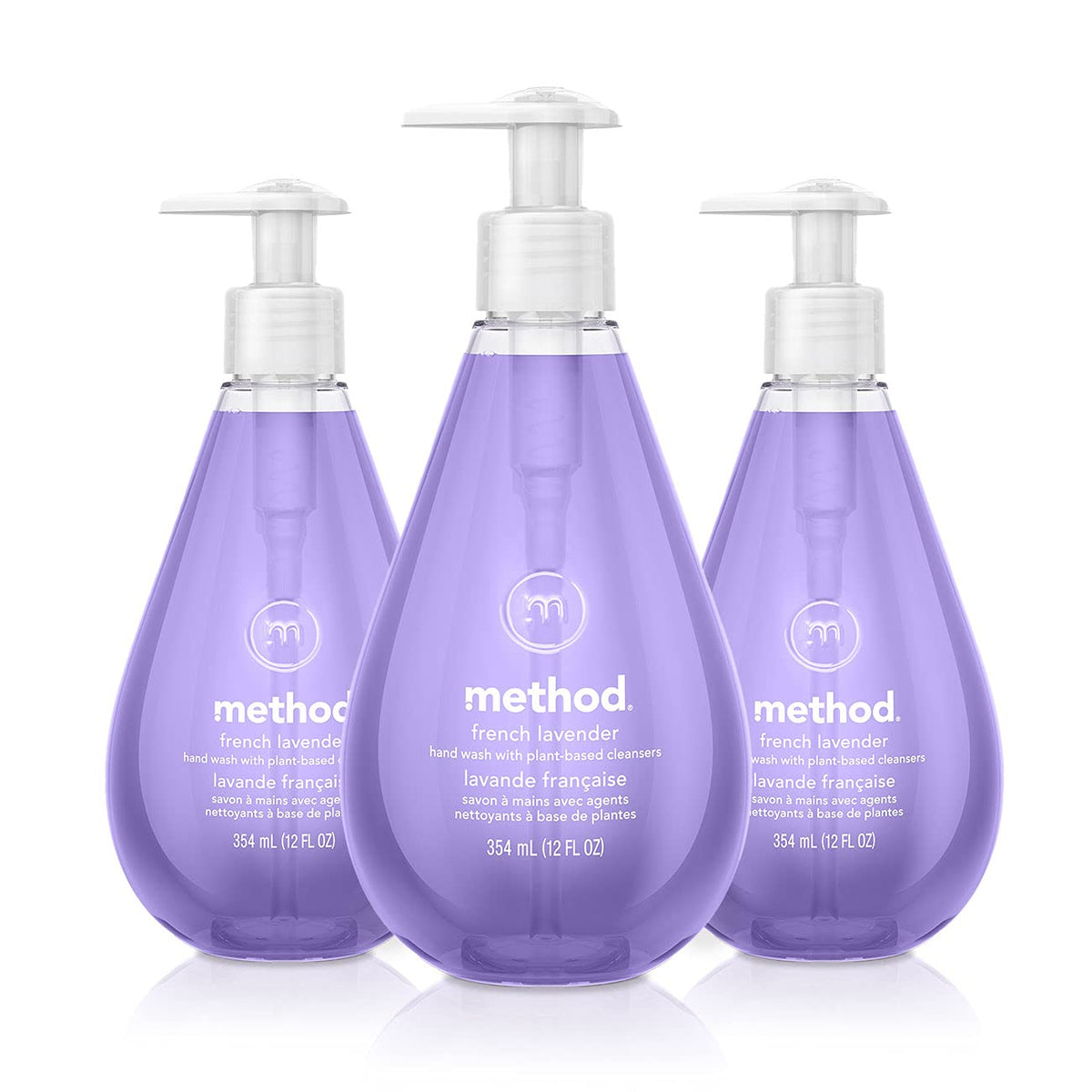 method Gel Hand Wash, French Lavender, 12 fl oz, 3 pack