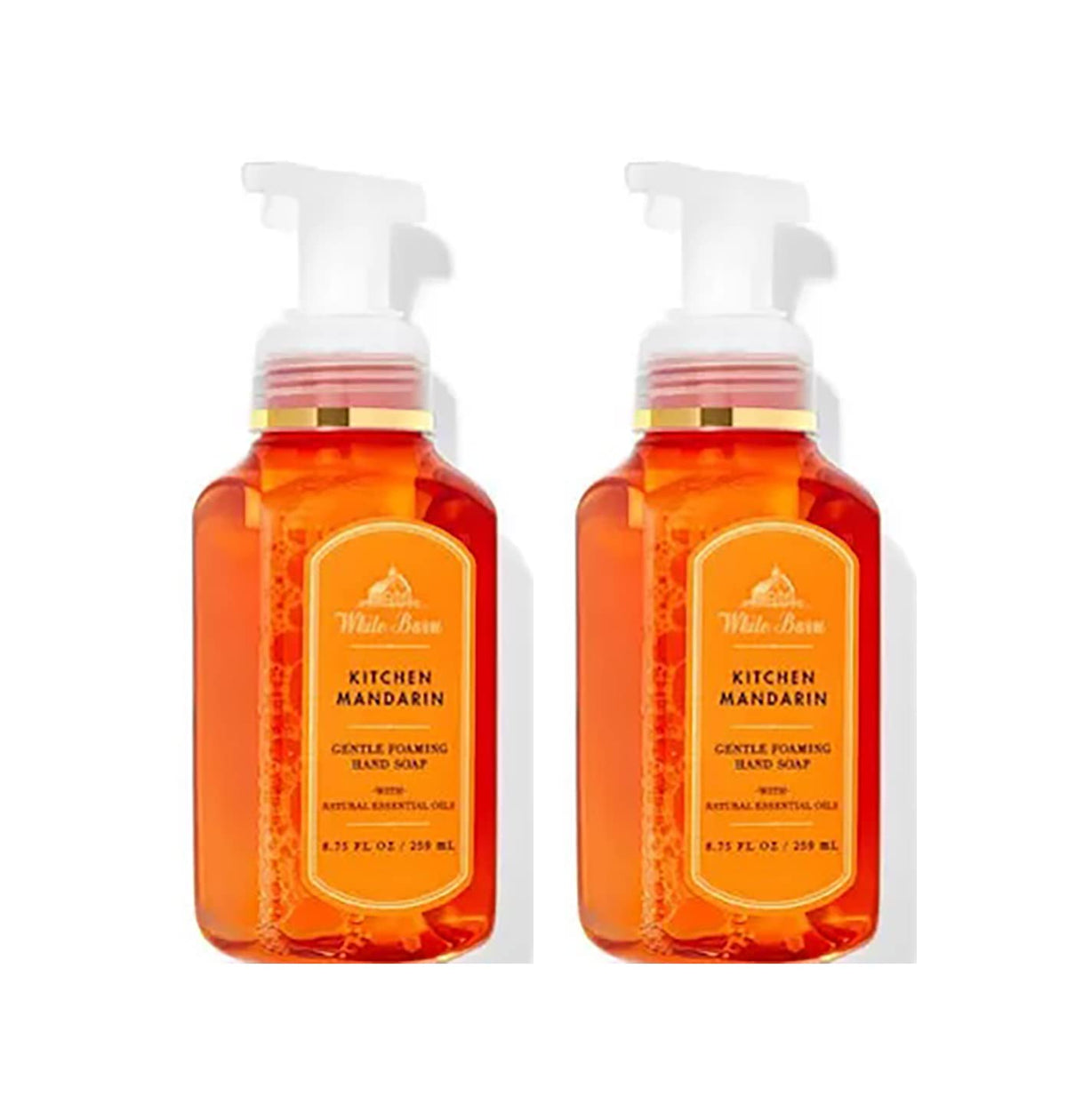 Bath and Body Works Gentle Foaming Hand Soap Kitchen Basics - Cozy Vanilla Almond, Crisp Morning Air, Mahogany Teakwood, Champagne Toast, White Tea and Sage, 8.75, Pack of 5