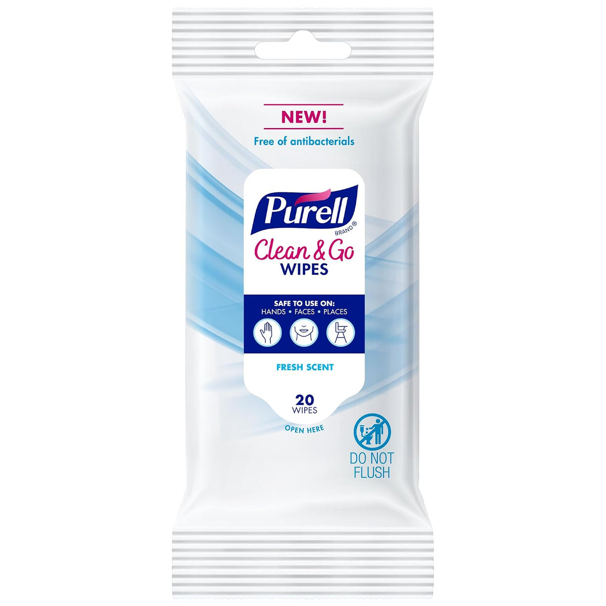Purell Clean & Go Wipes Skin & Surface, Fresh Scent 12pk x 20ct 9269-12-CMR