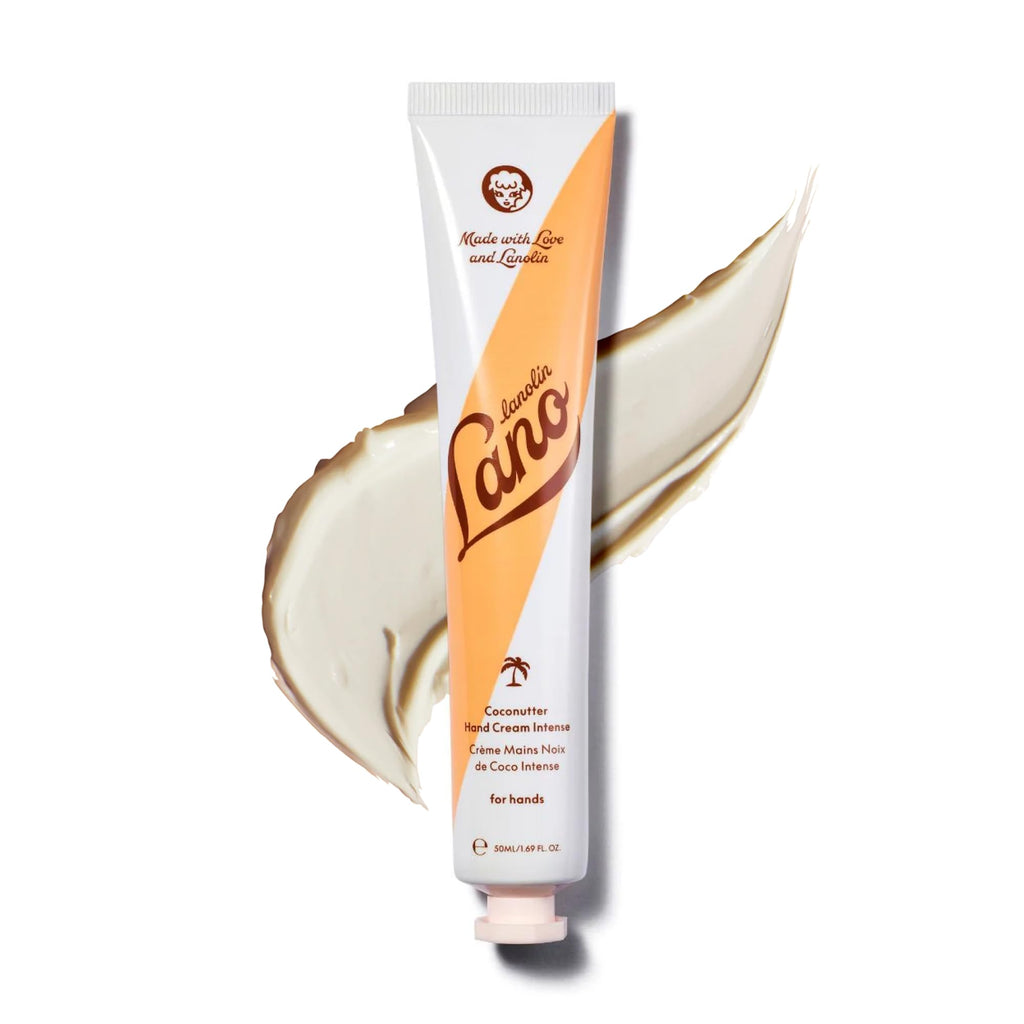 Lanolips Hand Cream - Lanolin Lotion with Coconut Oil, Shea Butter & Vitamin E - Cuticle & Hand Cream for Dry Cracked Hands - Cruelty-Free, Dermatologist Tested - Coconutter (50ml / 1.69 fl oz)