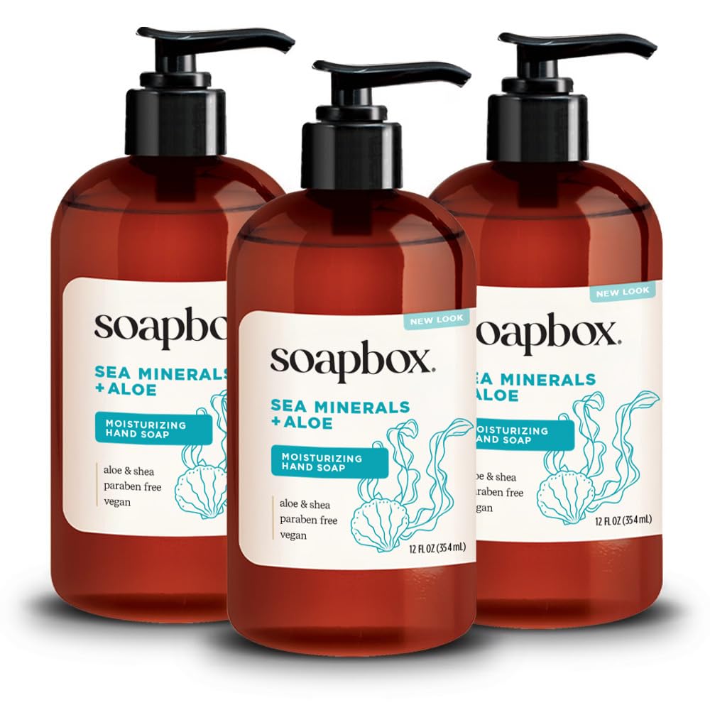 Soapbox Coconut Milk & Sandalwood Liquid Hand Soap - Hand Wash - 3 Pack
