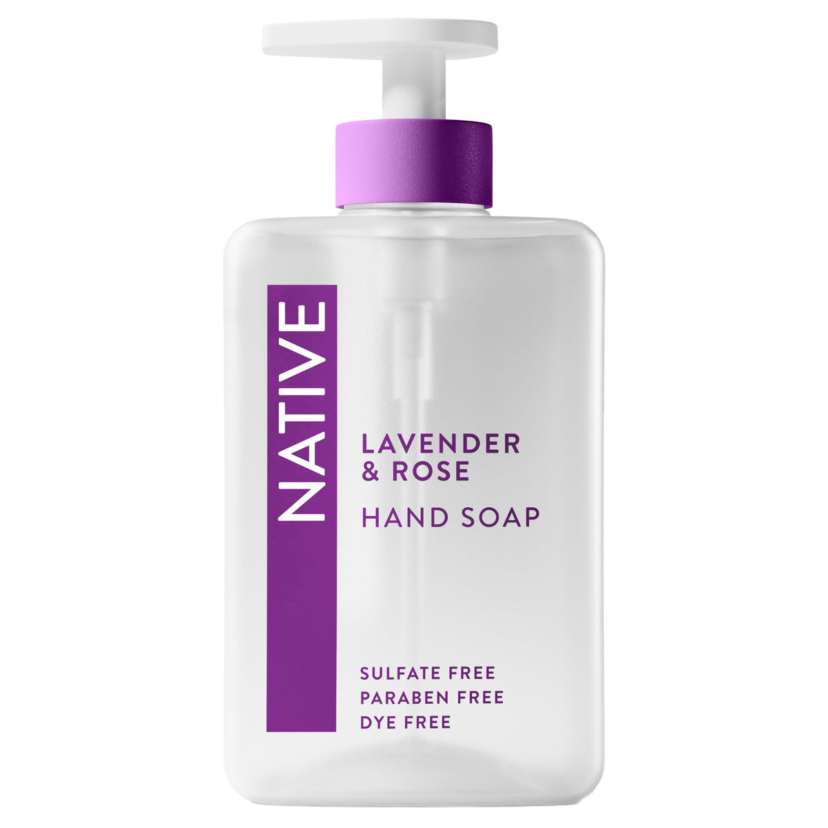 Native Liquid Hand Soap, Coconut & Vanilla Scent, Non-Drying Formula for Soft, Smooth Hands, Made with Plant-Based Cleansers, Sulfate & Paraben Free, 13 oz Bottle