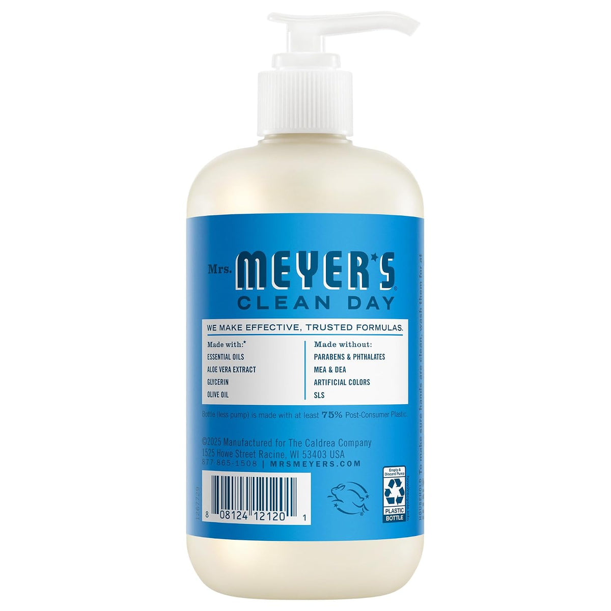 MRS. MEYER'S CLEAN DAY Liquid Hand Soap, Blueberry, 12.5 fl oz, 3 Pack