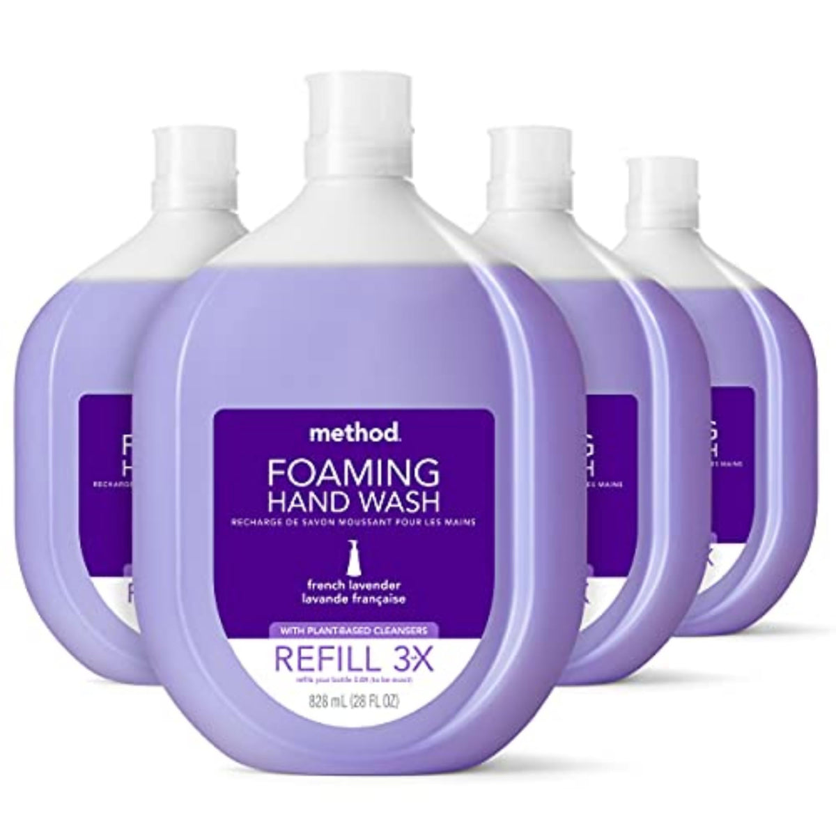 method Foaming Hand Wash, French Lavender - Leaves Hands Feeling Soft & Clean, Notes of Lavender, Bergamot & Chamomile, 10 fl oz, 6 pack