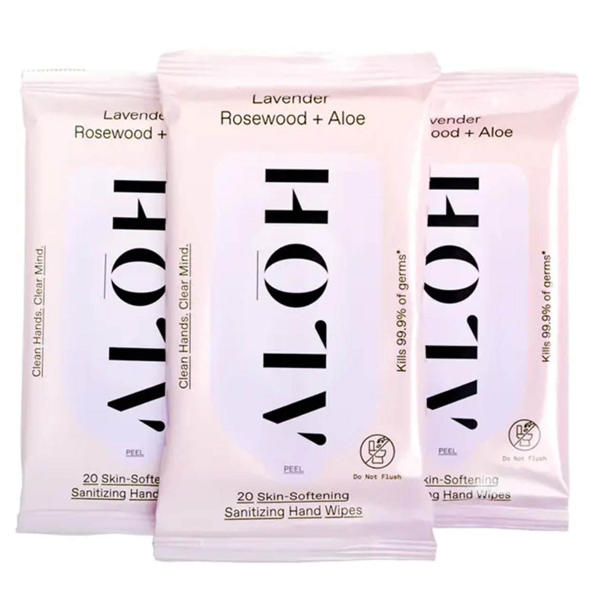 ALŌH Sweet Orange Bergamot + Aloe Hand Sanitizer Wipes, Travel Size