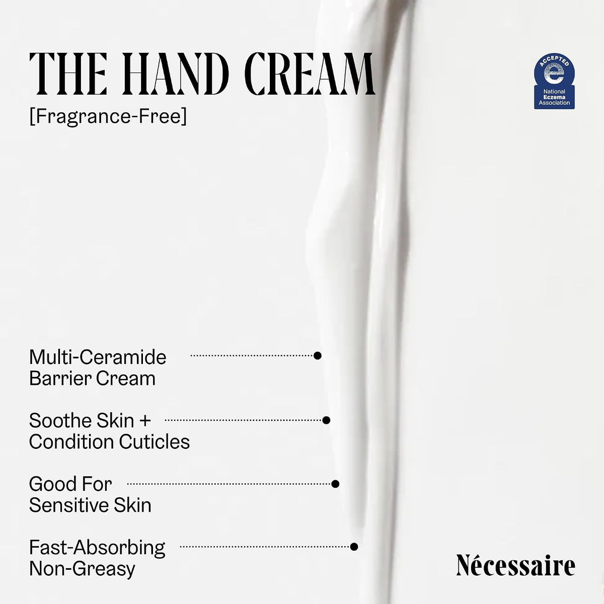 The Hand Cream. Fragrance-Free Hand Lotion with 5 Ceramides & Peptides