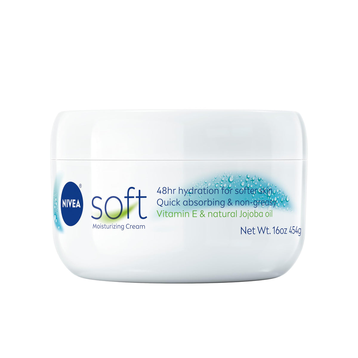 NIVEA Soft Refreshingly Soft Moisturizing Cream, Multipack, 3 x 2.6 OZ