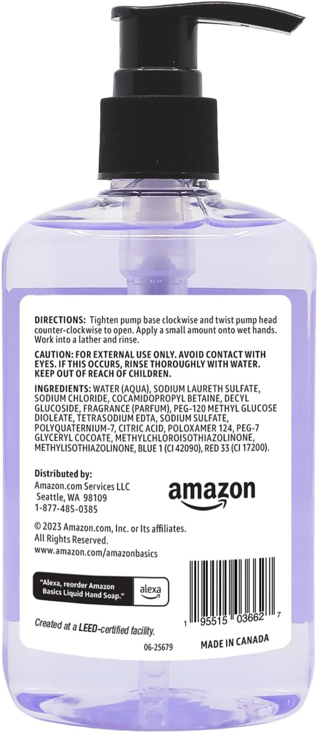 Amazon Basics Original Fresh Liquid Hand Soap with Moisturizers, 7.5 Fl Oz (Pack of 6)