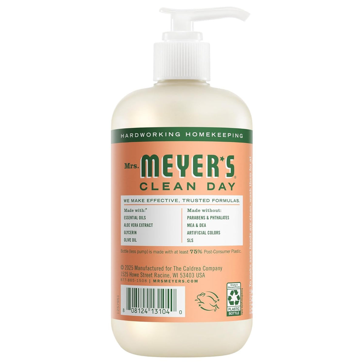 MRS. MEYER'S Liquid Hand Soap 12.5 OZ Scents Variety Pack 6 ( Rosemary, Basil, Geranium, Honeysuckle, Lavender, and Lemon Verbena)