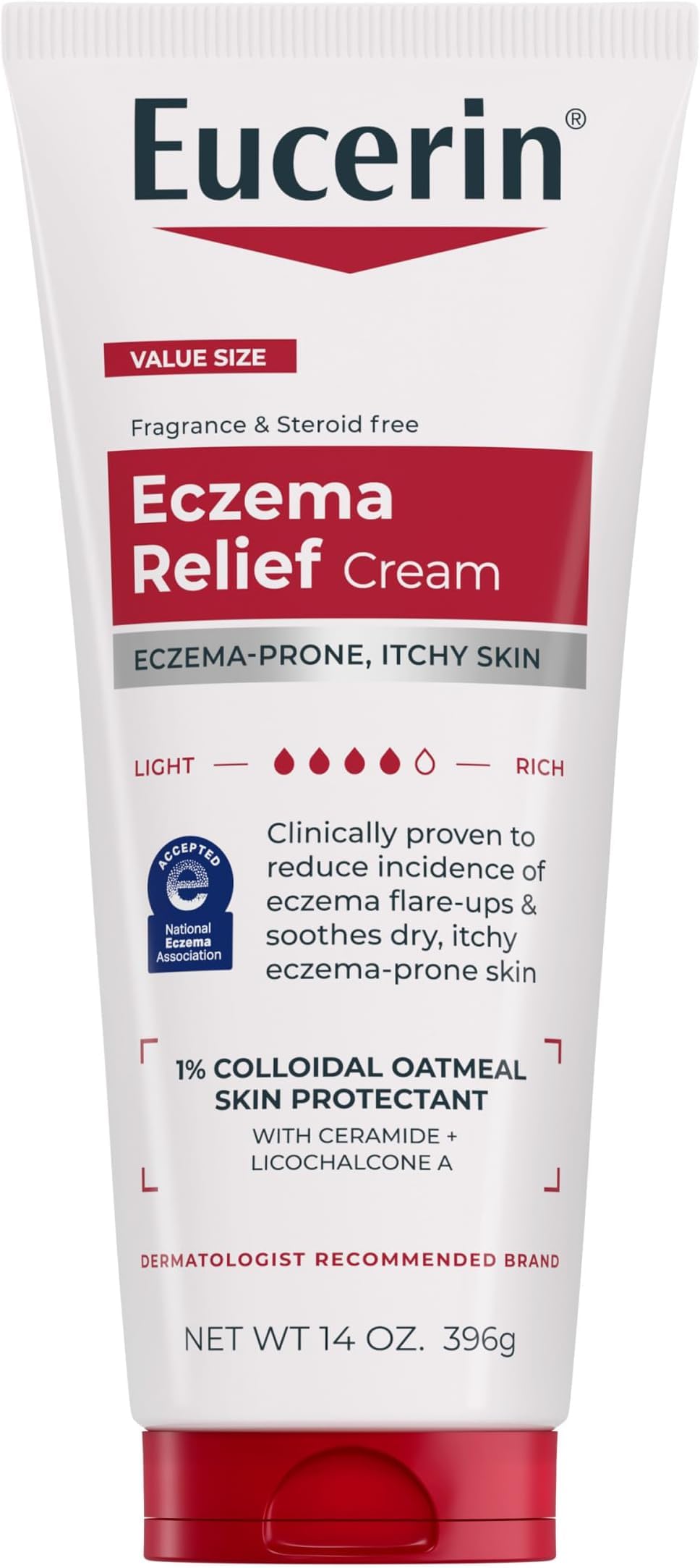 Eucerin Eczema Relief Body Cream with Colloidal Oatmeal, 8 OZ