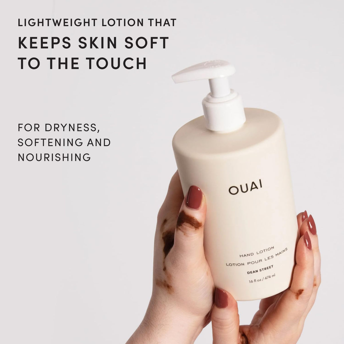 OUAI Hand Lotion - Hydrating Lotion for Dry Skin (16 Fl Oz)