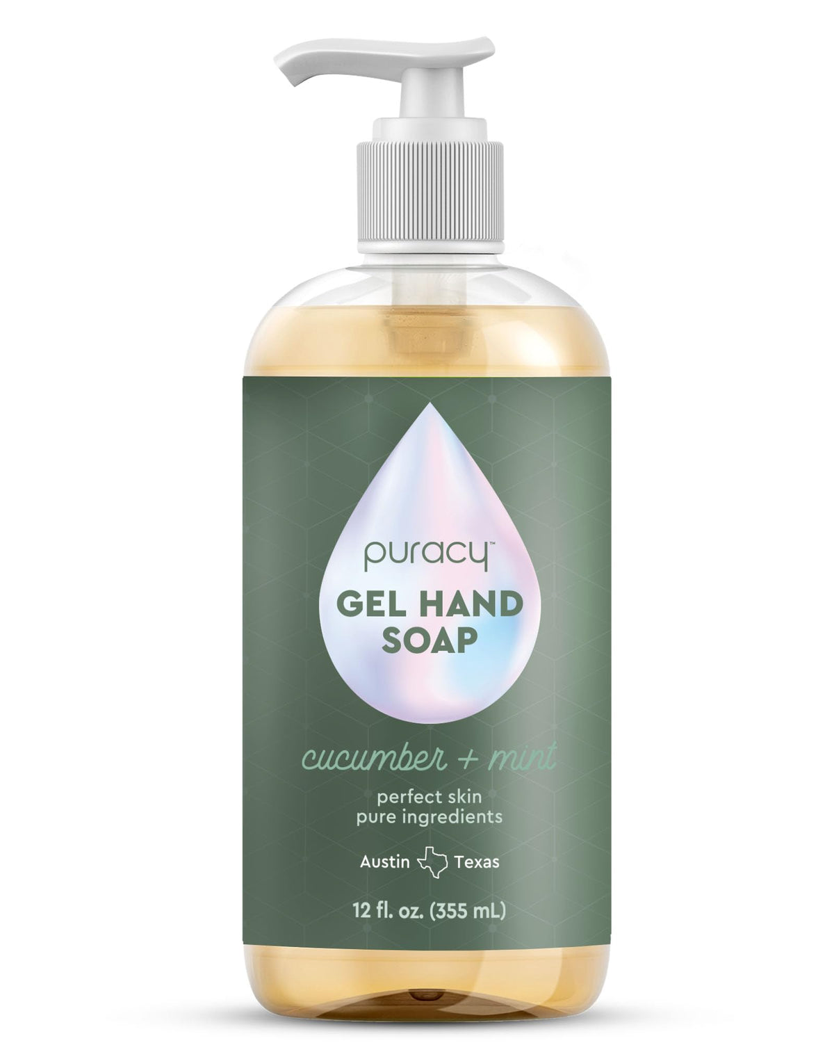 Puracy Organic Hand Soap, For the Professional Hand Washers We've All Become, Moisturizing Natural Gel Hand Wash Soap, Liquid Hand Soap Refills for Soft Skin (12 fl.oz, Lavender & Vanilla) 2-Pack