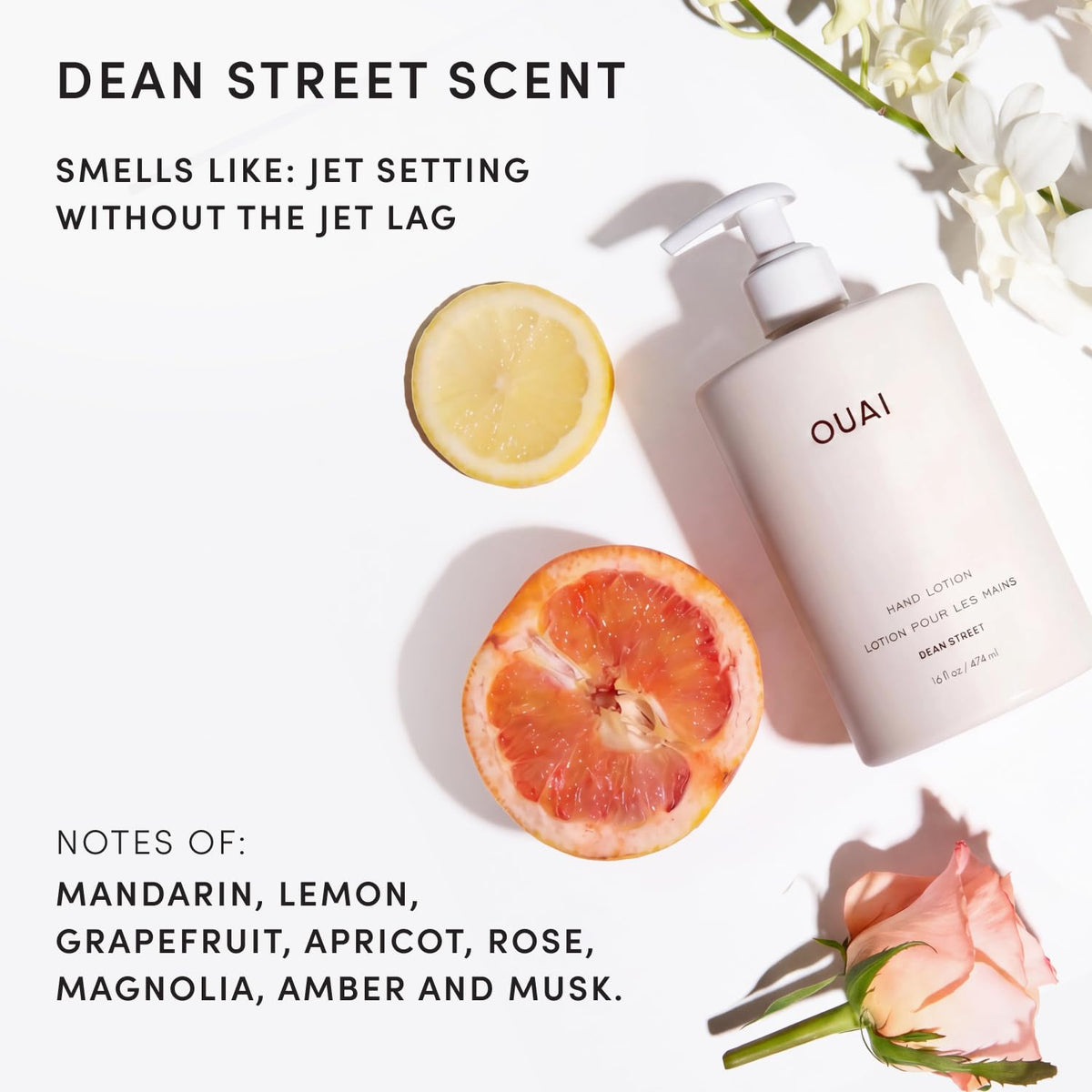 OUAI Hand Lotion - Hydrating Lotion for Dry Skin (16 Fl Oz)