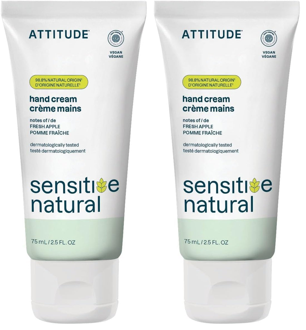 ATTITUDE Hand Cream for Sensitive Skin with Oat, EWG Verified, Dermatologically Tested, Vegan, Chamomile, 2.5 Fl Oz