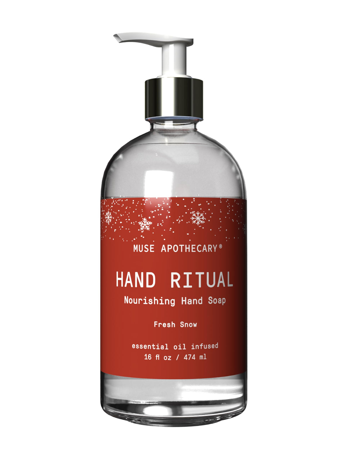 Muse Apothecary Hand Ritual - Aromatic and Nourishing Hand Soap, Infused with Natural Aromatherapy Essential Oils - USDA Certified Biobased - 16 oz, Aloe + Eucalyptus + Lavender, 2 Pack
