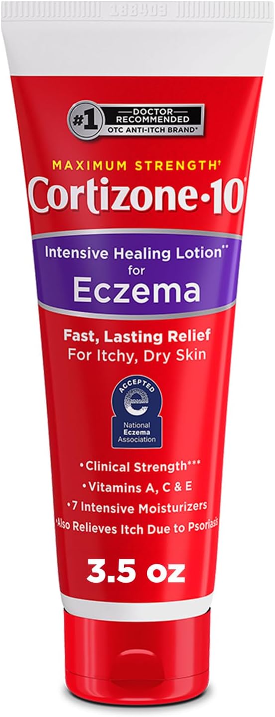 Cortizone-10 Max Strength Healing Itch Relief Eczema Lotion, 3.5 oz.
