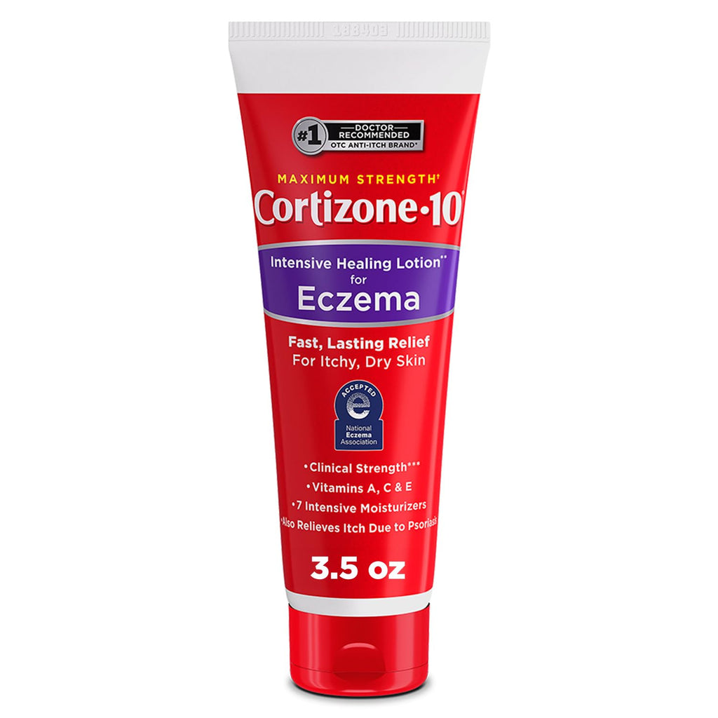 Cortizone-10 Max Strength Healing Itch Relief Eczema Lotion, 3.5 oz.