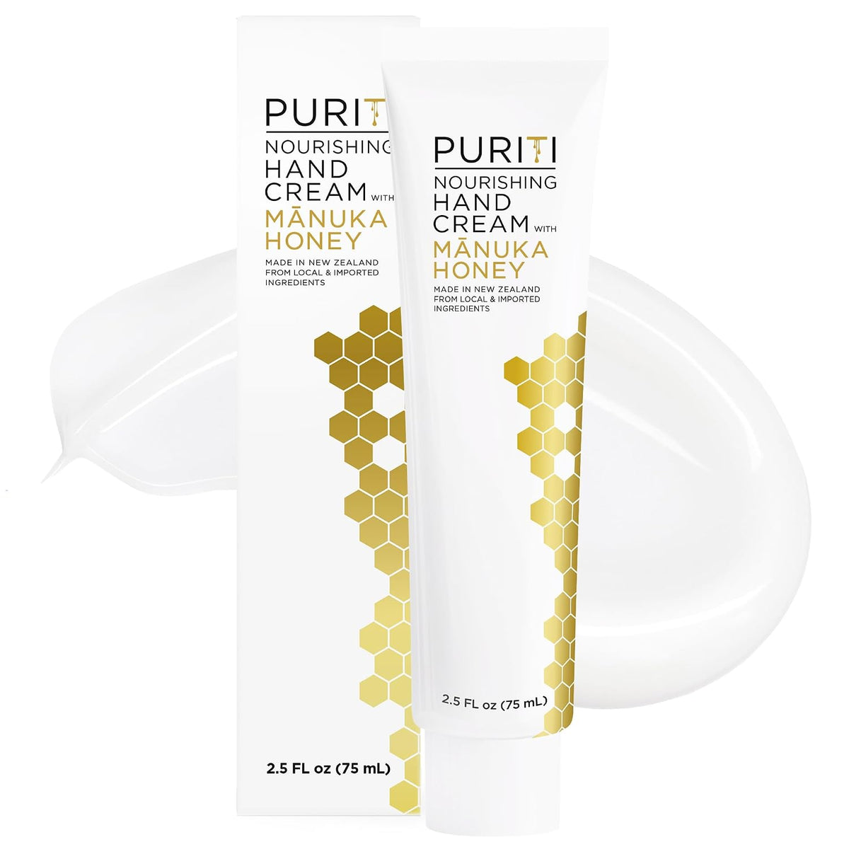 PURITI Nourishing and Fast-Absorbing Hand Cream with Manuka Honey 2.5 Fl Oz