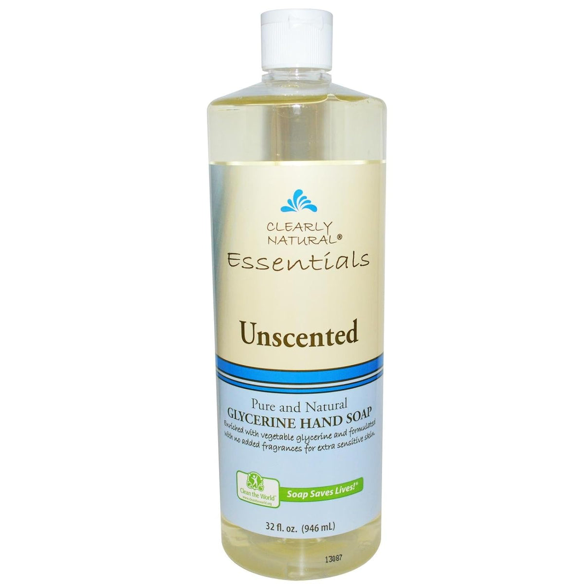 Clearly Natural Liquid Glycerine Hand Soap Refill Unscented Unscented 32 Oz (Pack of 2)