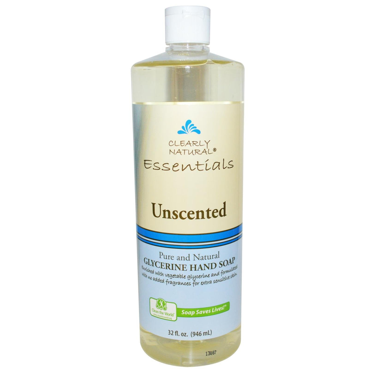 Clearly Natural Liquid Glycerine Hand Soap Refill Unscented Unscented 32 Oz (Pack of 2)