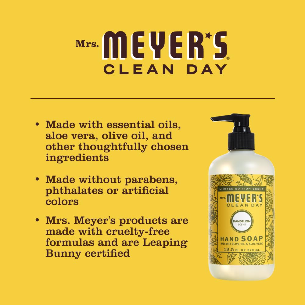 MRS. MEYER'S CLEAN DAY Spring Hand Soap Set, 12.5 fl oz, 4 Pack