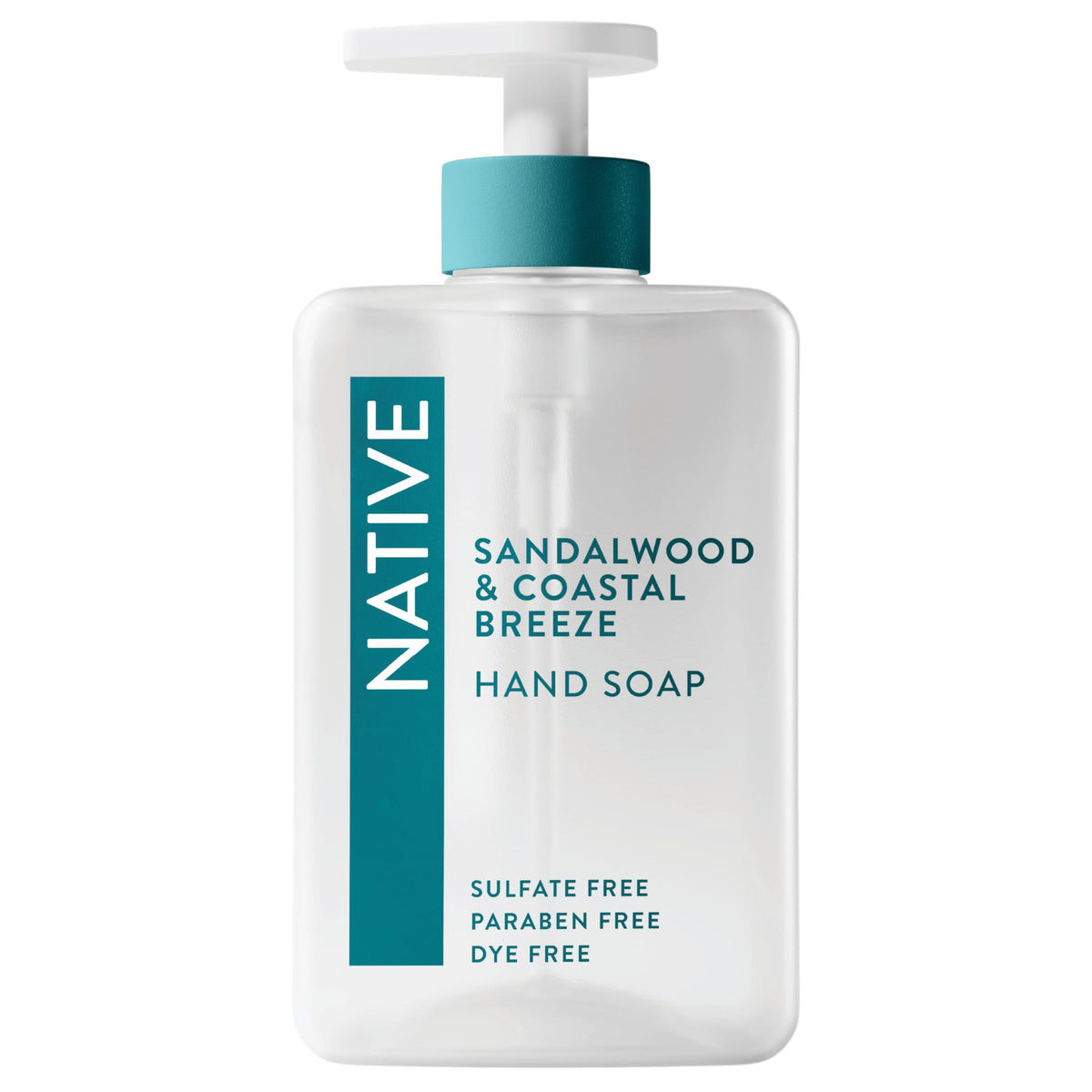 Native Liquid Hand Soap, Coconut & Vanilla Scent, Non-Drying Formula for Soft, Smooth Hands, Made with Plant-Based Cleansers, Sulfate & Paraben Free, 13 oz Bottle