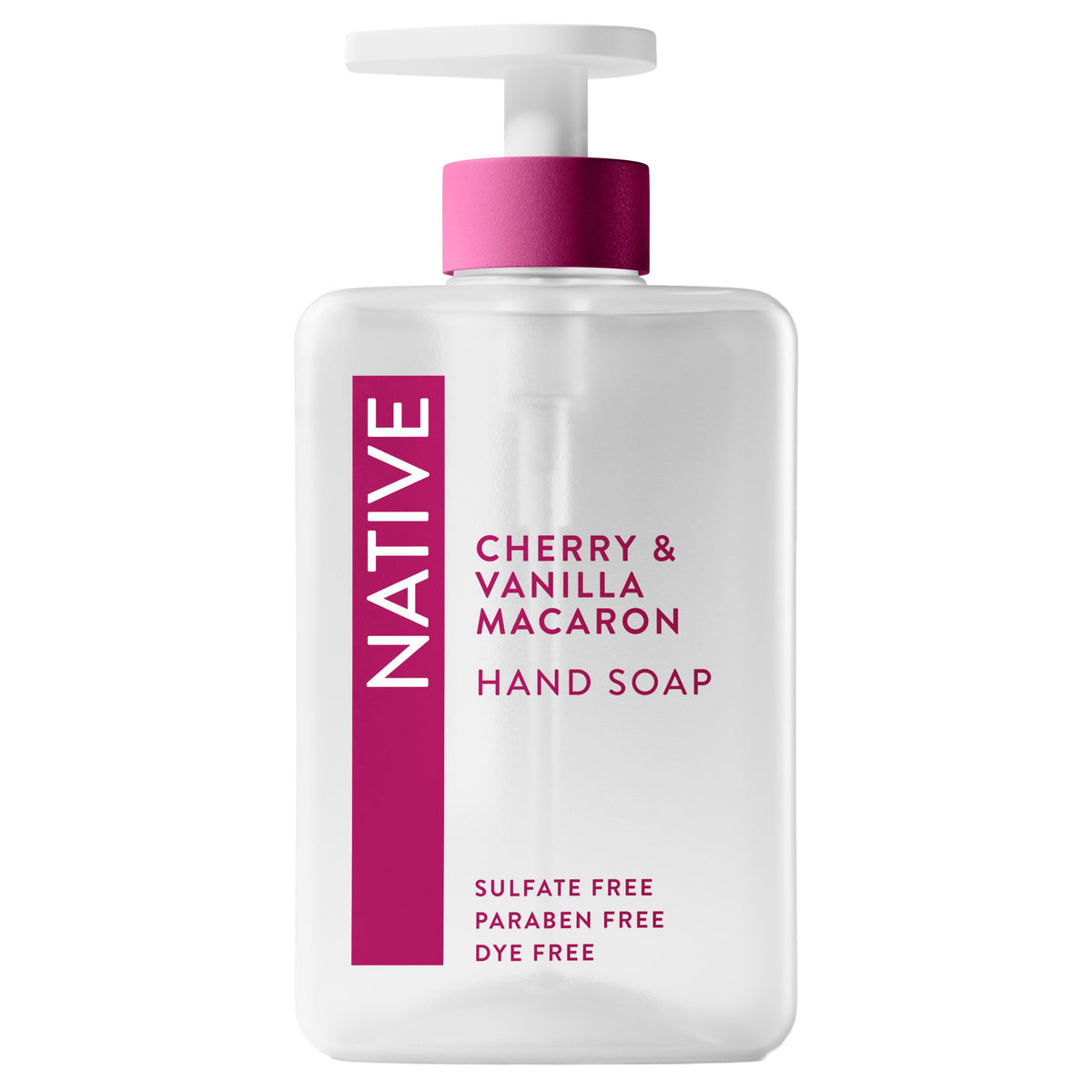 Native Liquid Hand Soap, Coconut & Vanilla Scent, Non-Drying Formula for Soft, Smooth Hands, Made with Plant-Based Cleansers, Sulfate & Paraben Free, 13 oz Bottle