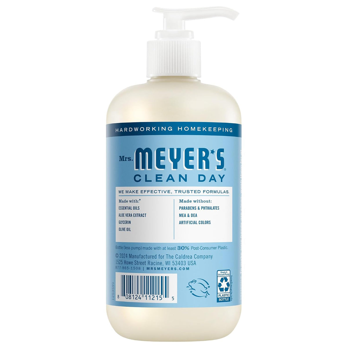 MRS. MEYER'S CLEAN DAY Liquid Hand Soap, Rain Water, 12.5 fl oz, 3 Pack