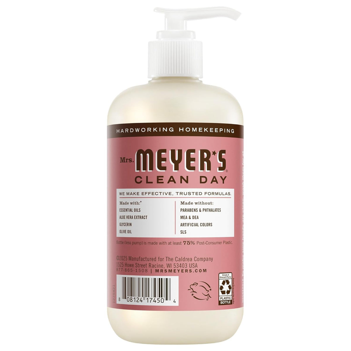 MRS. MEYER'S Liquid Hand Soap 12.5 OZ Scents Variety Pack 6 ( Rosemary, Basil, Geranium, Honeysuckle, Lavender, and Lemon Verbena)