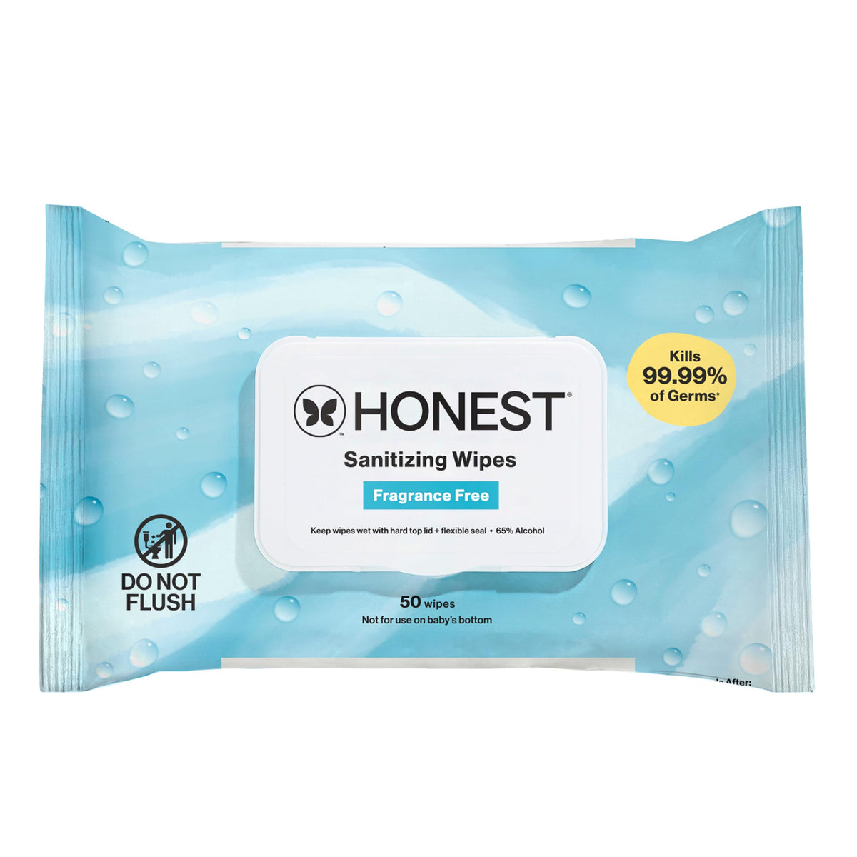 The Honest Company Sanitizing Wipes, Fragrance-Free, Antibacterial, 100ct